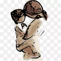 母亲、婴儿、儿童、妇女、剪贴画-抑郁症