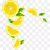 果汁柠檬汁橘子.新鲜柠檬橙果实载体材料