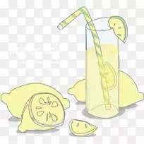果汁柠檬汁剪贴画.柠檬水图