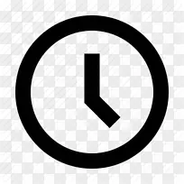 计算机图标时间和出勤率时钟计时器时钟轮廓