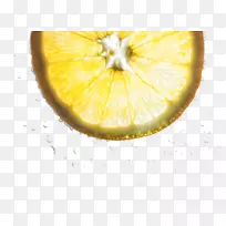 柠檬-黄色柠檬片