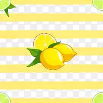 甜柠檬橙-可爱的柠檬背景