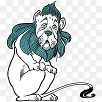 懦弱的狮子，伟大的巫师奥兹锡伍德曼到多萝西狂风-狮子插图