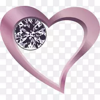 心夹艺术-紫鲜爱钻石装饰图案