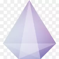 金刚石切割几何.金刚石块组合图形透明体