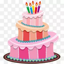 生日蛋糕结婚蛋糕糖蛋糕剪贴画历史上的生日剪报