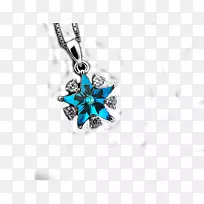 钻石蓝项链珠宝-蓝色钻石项链