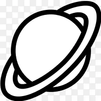 地球行星黑白木星剪贴画-土坯剪贴画