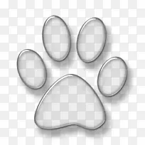 狗猫狗爪夹艺术.白色爪印