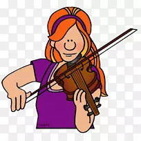 音乐家小提琴乐器剪贴画