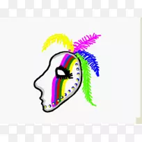 唯一的护林员面具，狂欢节，剪贴画