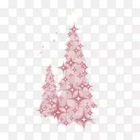 圣诞树装饰-浪漫明星圣诞树