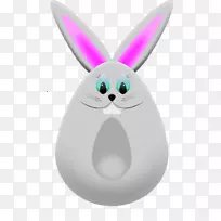 复活节兔子彩蛋剪贴画-复活节兔子图形