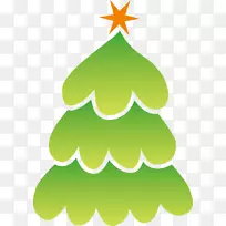 杉木圣诞树装饰新年圣诞树剪贴画-圣诞树