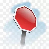 停车标志交通标志剪辑艺术-停车标志模板