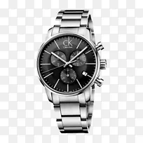 手表Calvin Klein计时表带珠宝.Calvin Klein计时表3 6针时尚手表