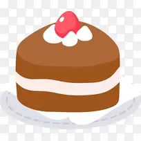生日蛋糕儿童插图-手绘草莓蛋糕