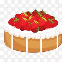 草莓奶油蛋糕糖霜巧克力蛋糕生日蛋糕短蛋糕草莓蛋糕