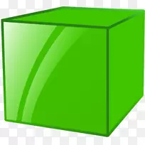 立方体形状绿色剪贴画.绿色剪贴画