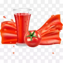 番茄汁汽水.创造性果汁面板