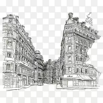 2016年巴黎时装周水彩画素描-素描城
