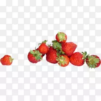 麝香草莓野果草莓一束红果草莓