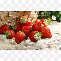 草莓水果桌面壁纸食品调味牛奶草莓水果束
