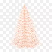 FIR圣诞装饰品云杉圣诞树-漂亮的粉红色圣诞节