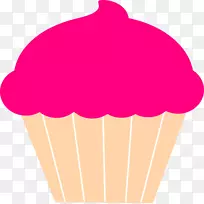 纸杯蛋糕糖霜和糖衣红天鹅绒蛋糕松饼夹艺术.纸杯蛋糕轮廓