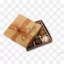 巧克力松露巧克力蛋糕纯巧克力盒艺术豪华盒装巧克力