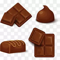巧克力松露巧克力棒棉花糖果手绘巧克力点心