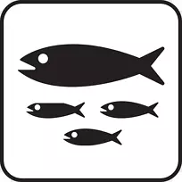 鱼Ichthys计算机图标符号剪辑艺术.鱼符号