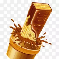 冰淇淋巧克力棒晶圆食品巧克力棒