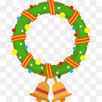 圣诞装饰品花环-绿色圣诞花环