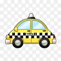 出租车检验员汽车公司黄色出租车剪贴画-出租车剪贴画