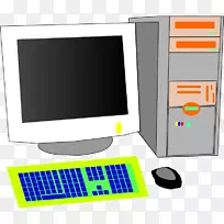 电脑机箱和外壳电脑鼠标个人电脑台式电脑剪贴画电脑野餐机
