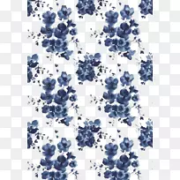 iphone 6和iphone 8 iphone x桌面壁纸-水彩蓝花