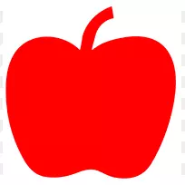 苹果免费内容剪贴画-红苹果图片