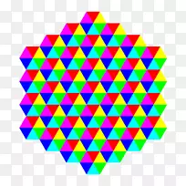 彭罗斯三角塔斯角六边形等边三角形蜂窝剪件