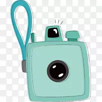 数码相机.蓝色相机