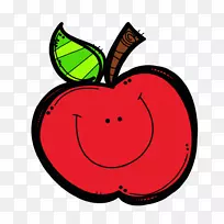 苹果水果剪贴画-苹果卡通剪贴画