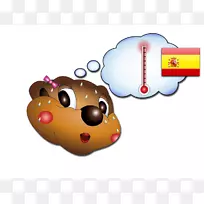 学习课感受老师的情感-悲伤的西班牙语剪贴画