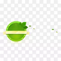 绿色磁盘计算机文件-新鲜绿色圆圈边框
