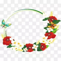 花卉设计百合花-白色百合花环