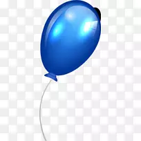 蓝色气球夹艺术.手绘蓝色气球绳