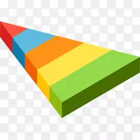 三角设计师剪贴画彩色三角图案