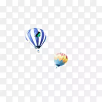 飞行热气球飞机.热气球