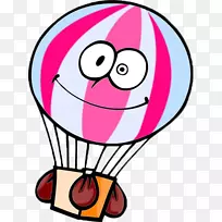 纸热气球飞行图-热气球