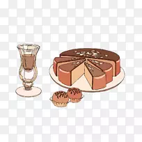 芝士蛋糕巧克力蛋糕生日蛋糕婚礼蛋糕剪贴画蛋糕