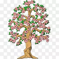 树木开花山茱萸剪贴画